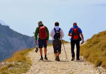 3 men hiking - celebrating Men's Health Week 2024